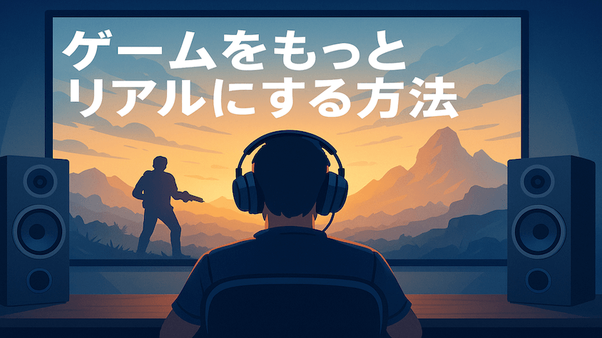 ゲームをもっとリアルに没入感あるものにするための方法
