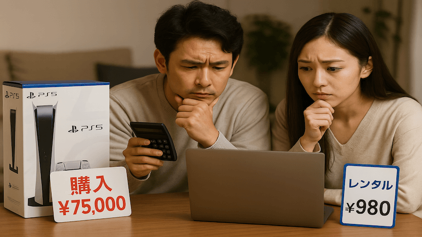 PS5は買うのとレンタルするのどっちがお得?