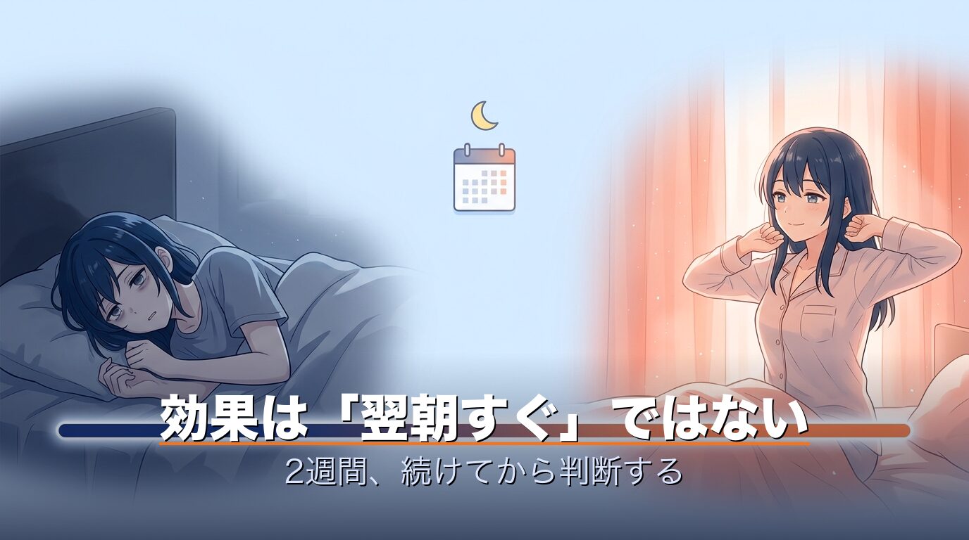 BAKUNEの効果はいつから感じるか・継続着用のイメージ