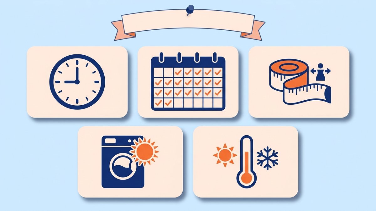 リカバリーウェアの正しい着方5つのルールを整理したイメージ