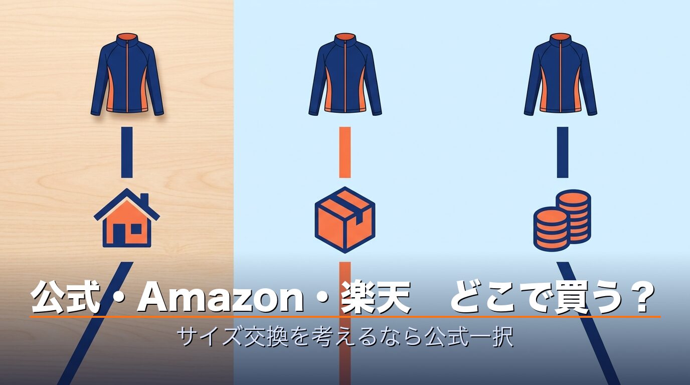 BAKUNE公式・Amazon・楽天の購入場所の違いを示すイメージ
