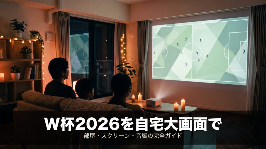 自宅大画面でW杯2026を観る｜部屋・スクリーン・音響の完全ガイド