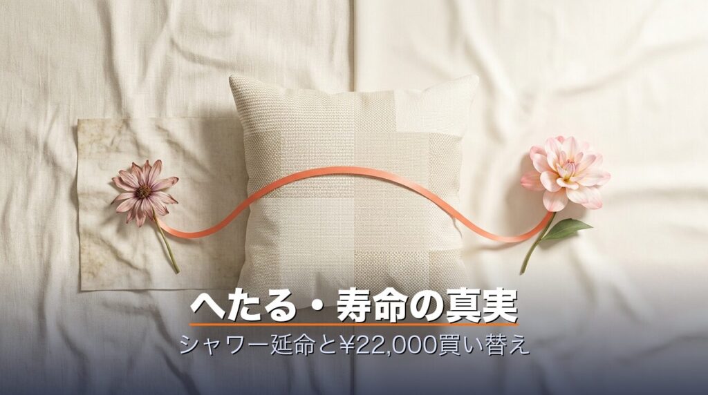 ブレインスリープピローのへたる・寿命と買い替えの真実