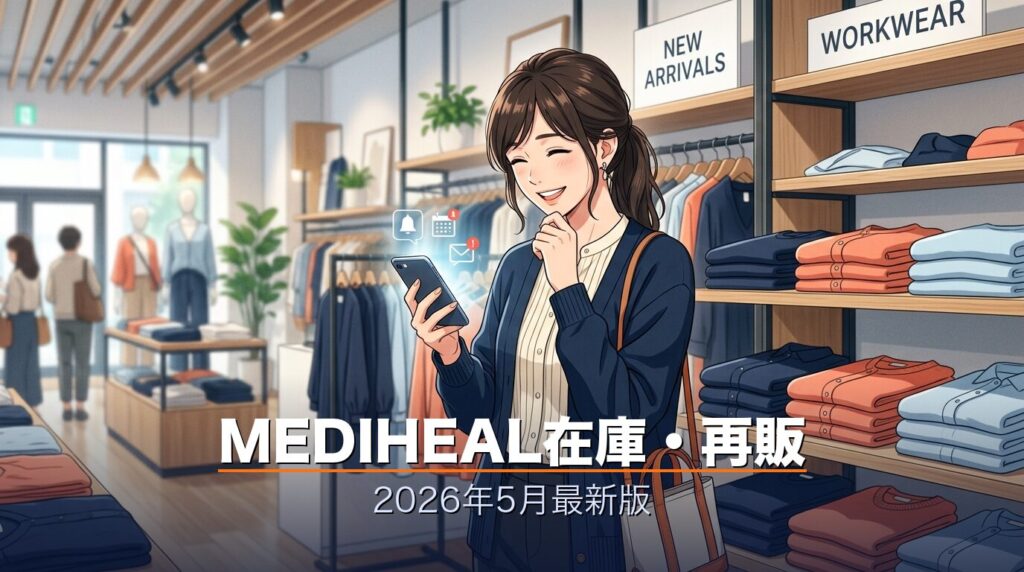 ワークマンMEDIHEAL在庫情報を確認するイメージ