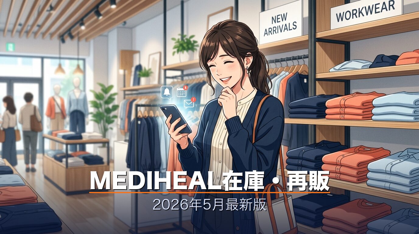 ワークマンMEDIHEAL在庫情報を確認するイメージ
