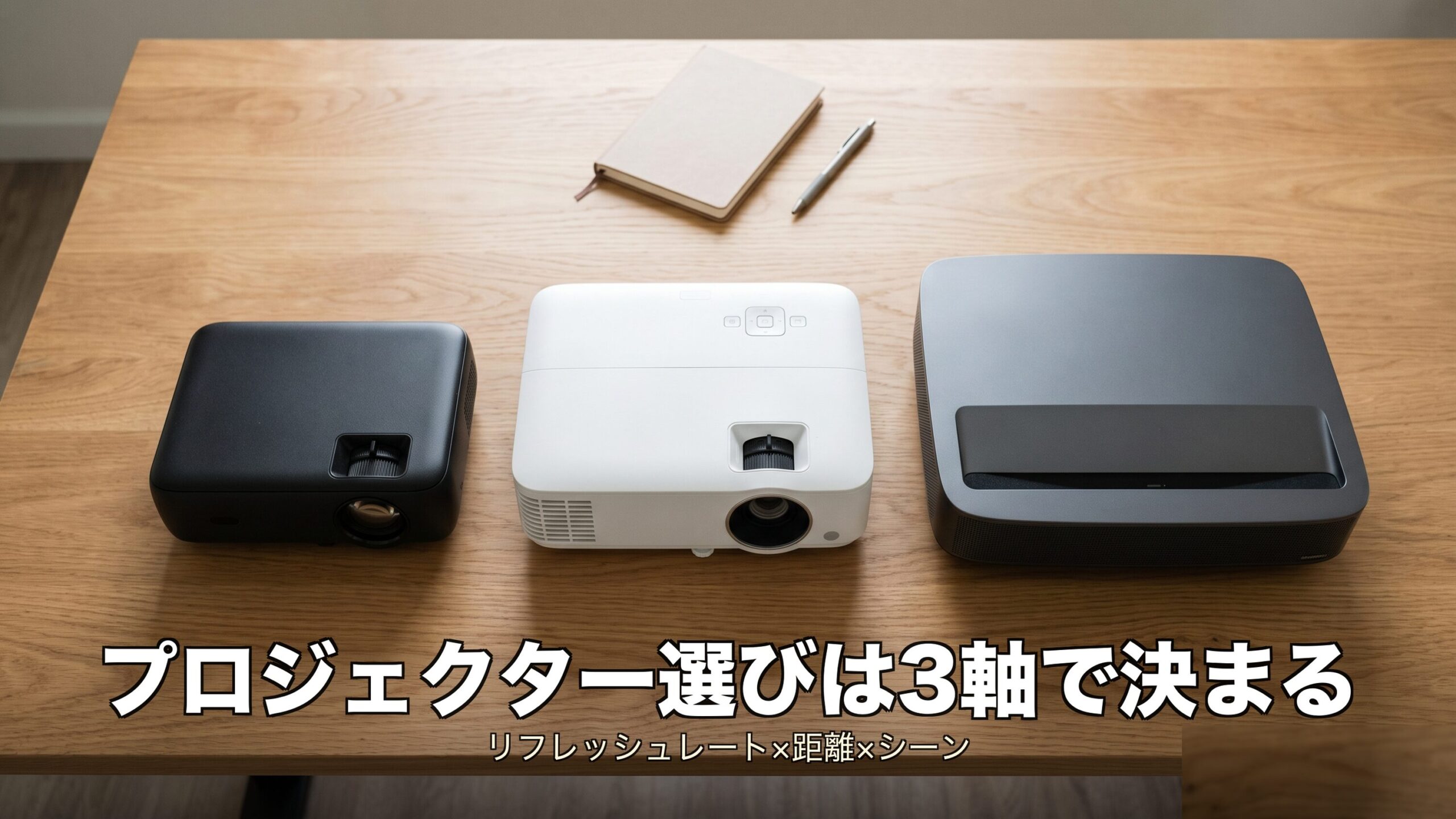 自宅大画面プロジェクター3つの判断軸