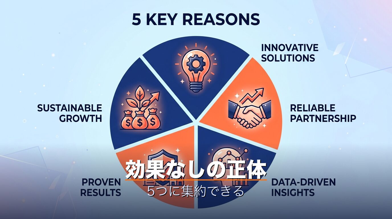 効果なしの正体は5パターン