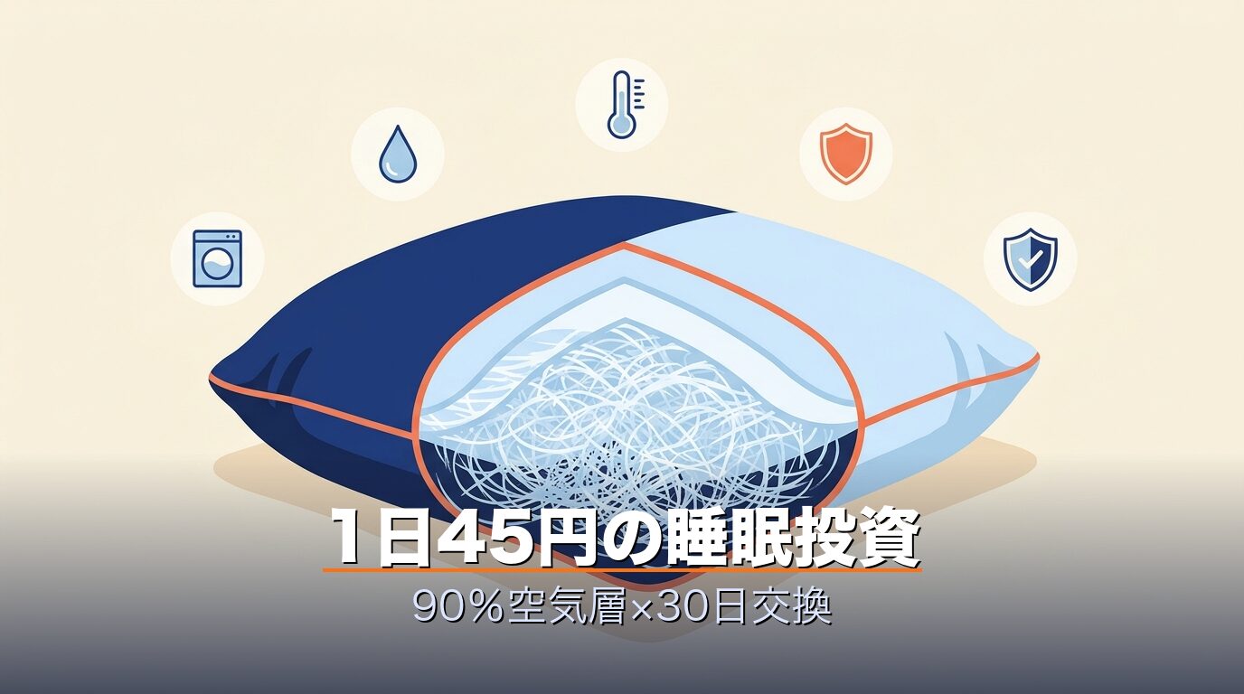 ブレインスリープピローとは・90%空気層と脳冷却の仕組み