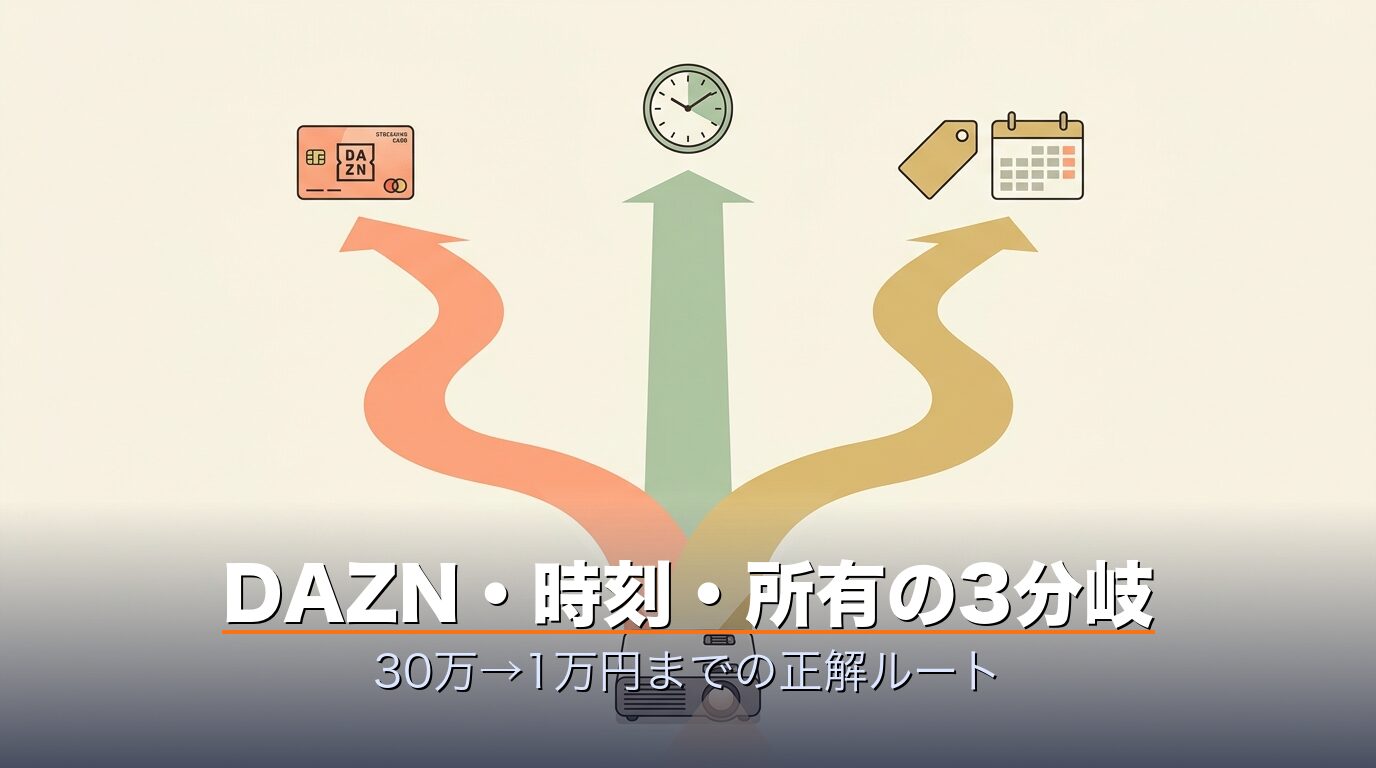 W杯プロジェクター選びの3分岐DAZN時刻所有