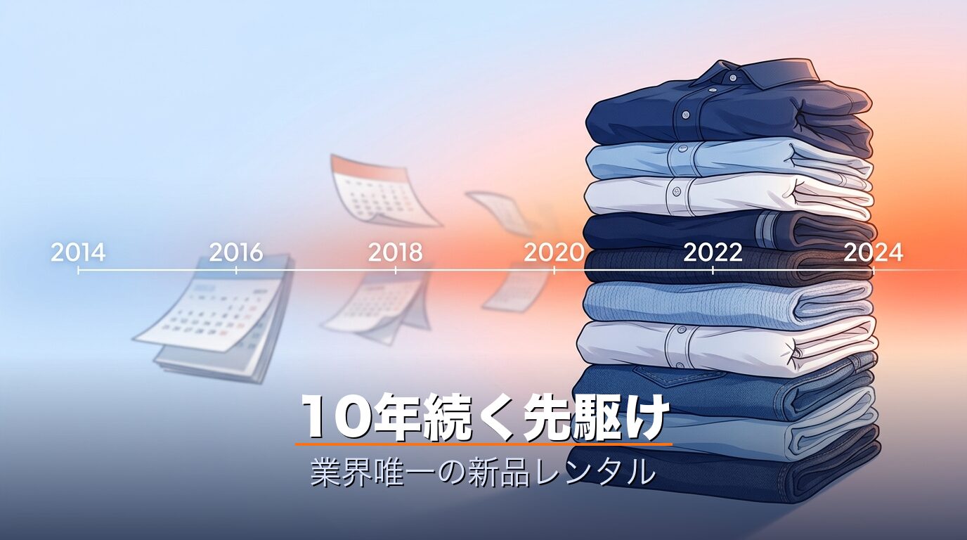 10年続く新品レンタル先駆け
