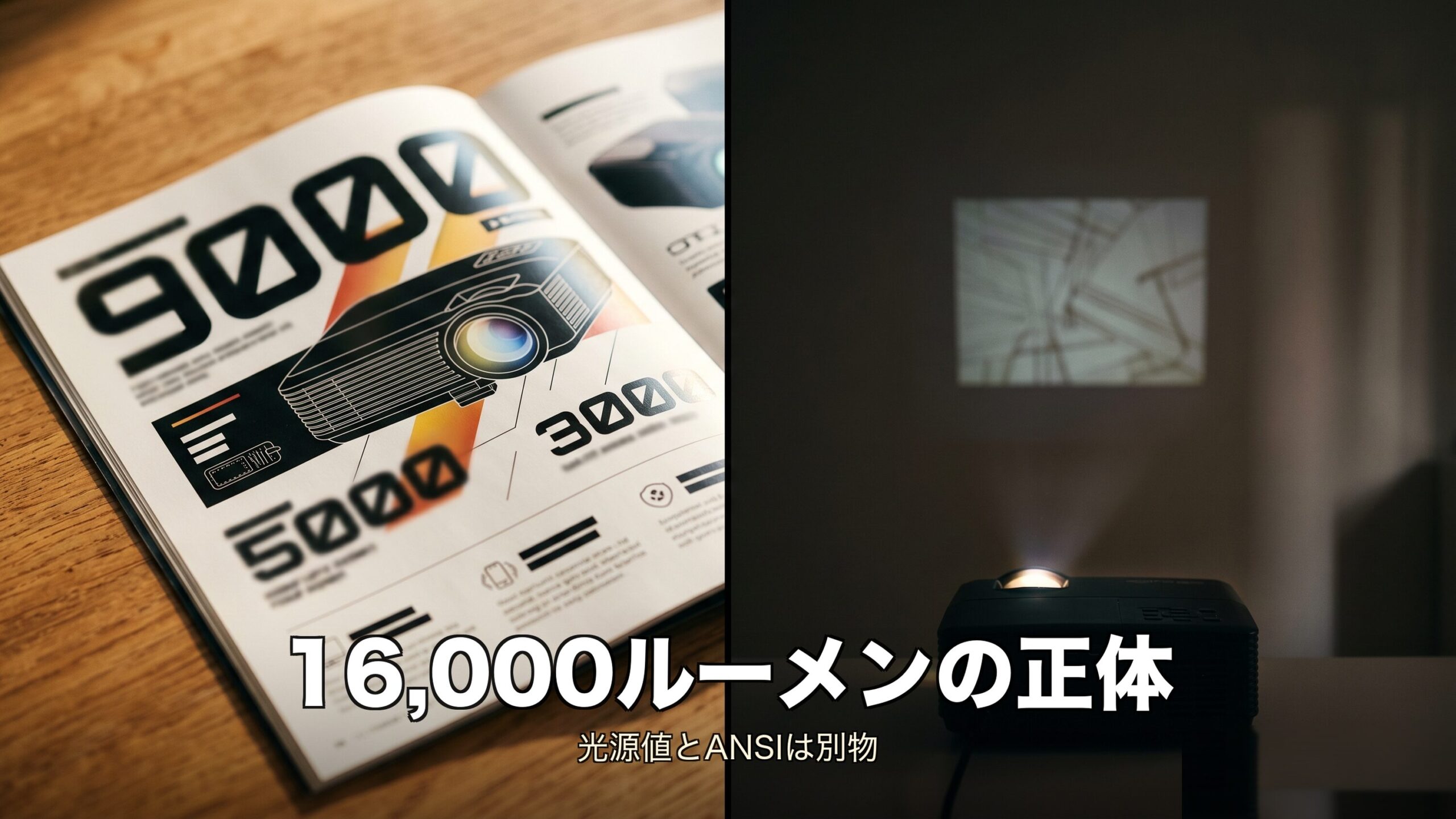 1万円台プロジェクターが成立する3条件のイメージ