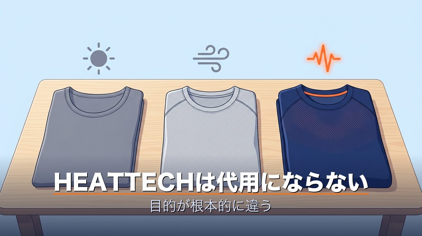 ユニクロ商品で代用できるかの比較イメージ