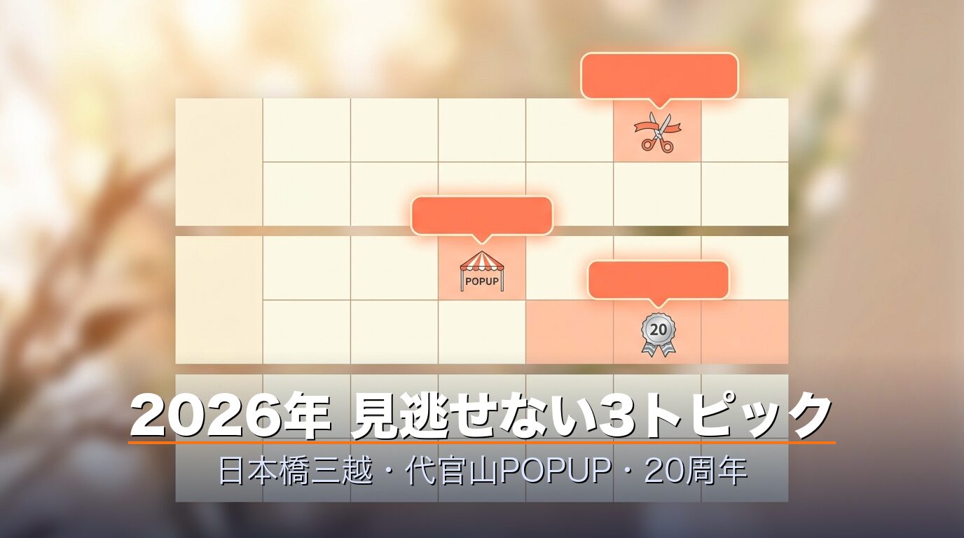 2026年最新3トピックカレンダー