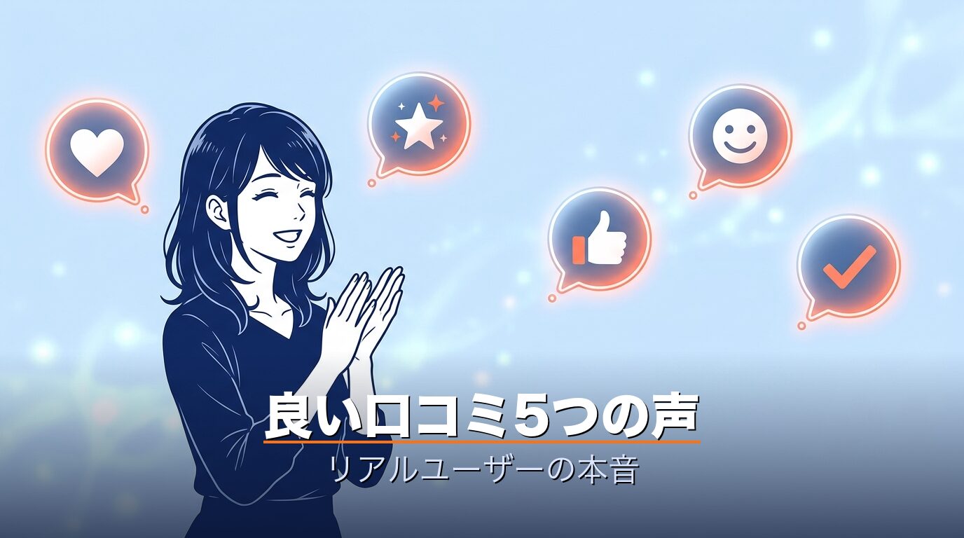 良い口コミ5つの声