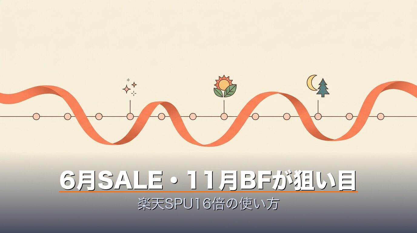 楽天SPUとプライムデーとブラックフライデーの年間カレンダー