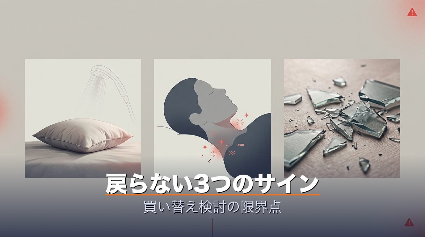 シャワーで戻らない時の3つの判別法