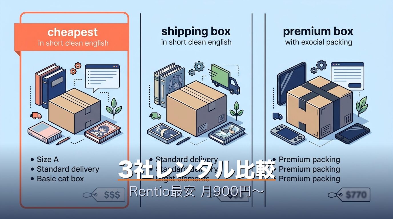 3社レンタル料金比較