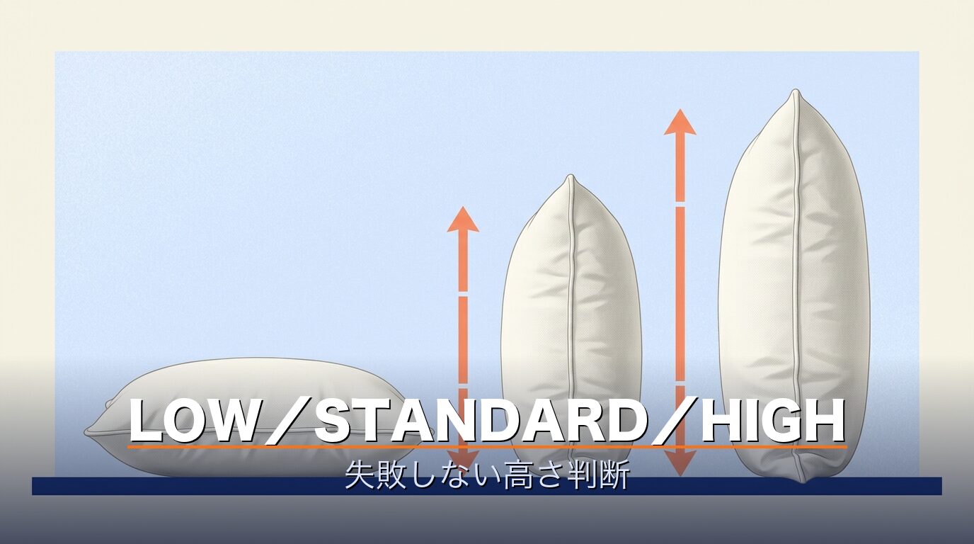 LOW・STANDARD・HIGHの3つの高さ判断軸