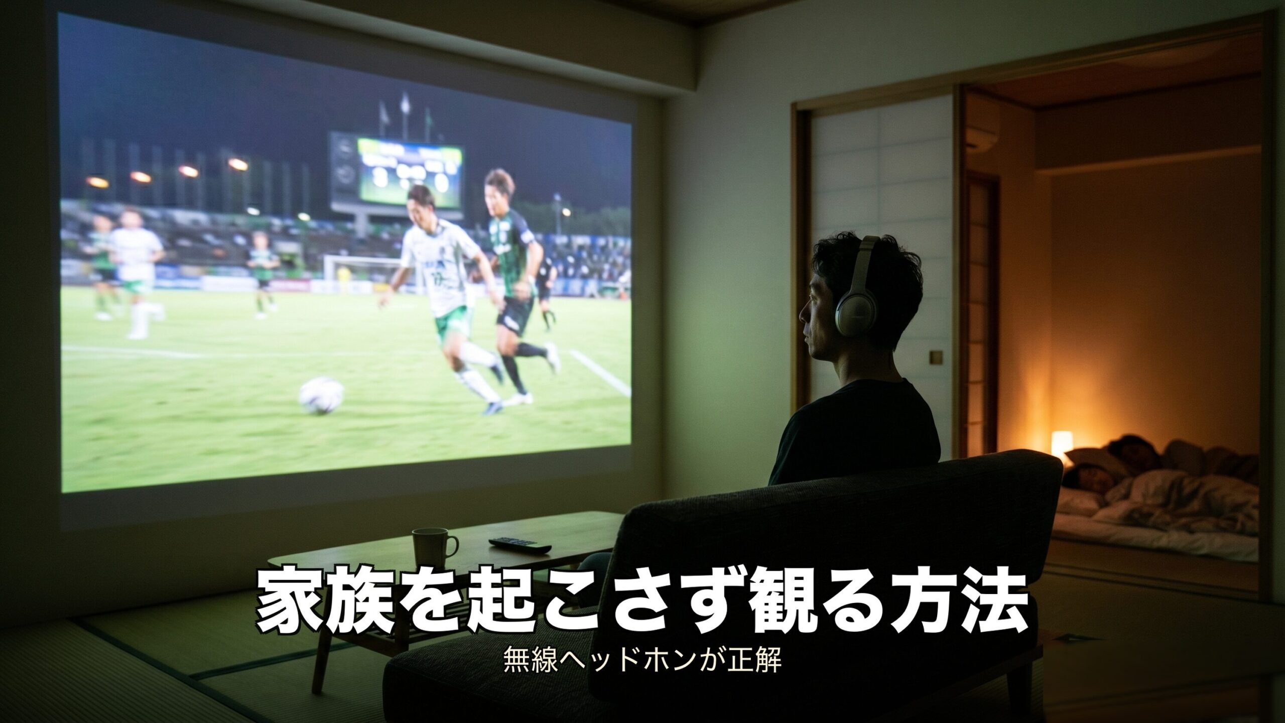 深夜観戦の音響工夫