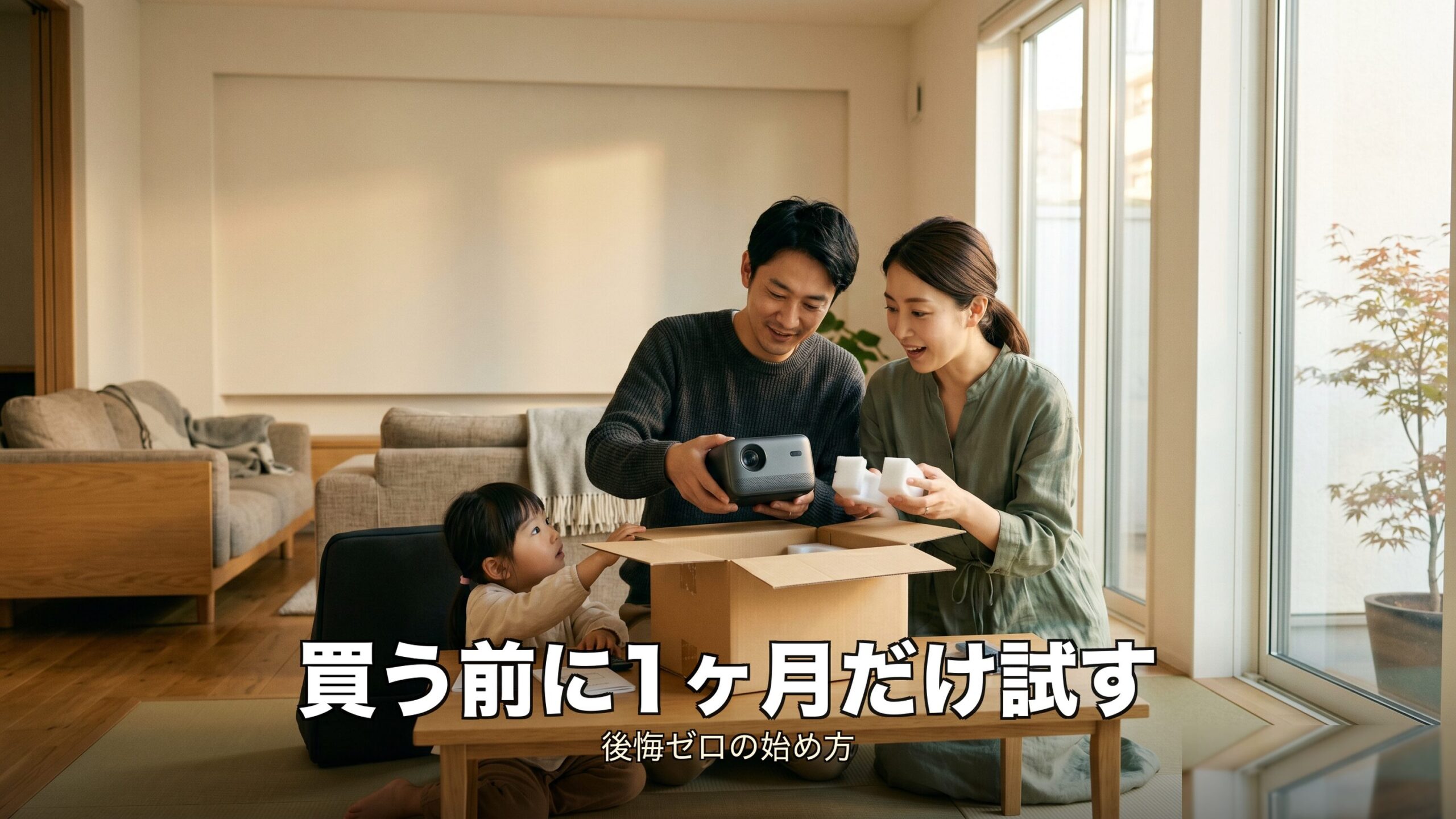 プロジェクターレンタルで自宅大画面を試す