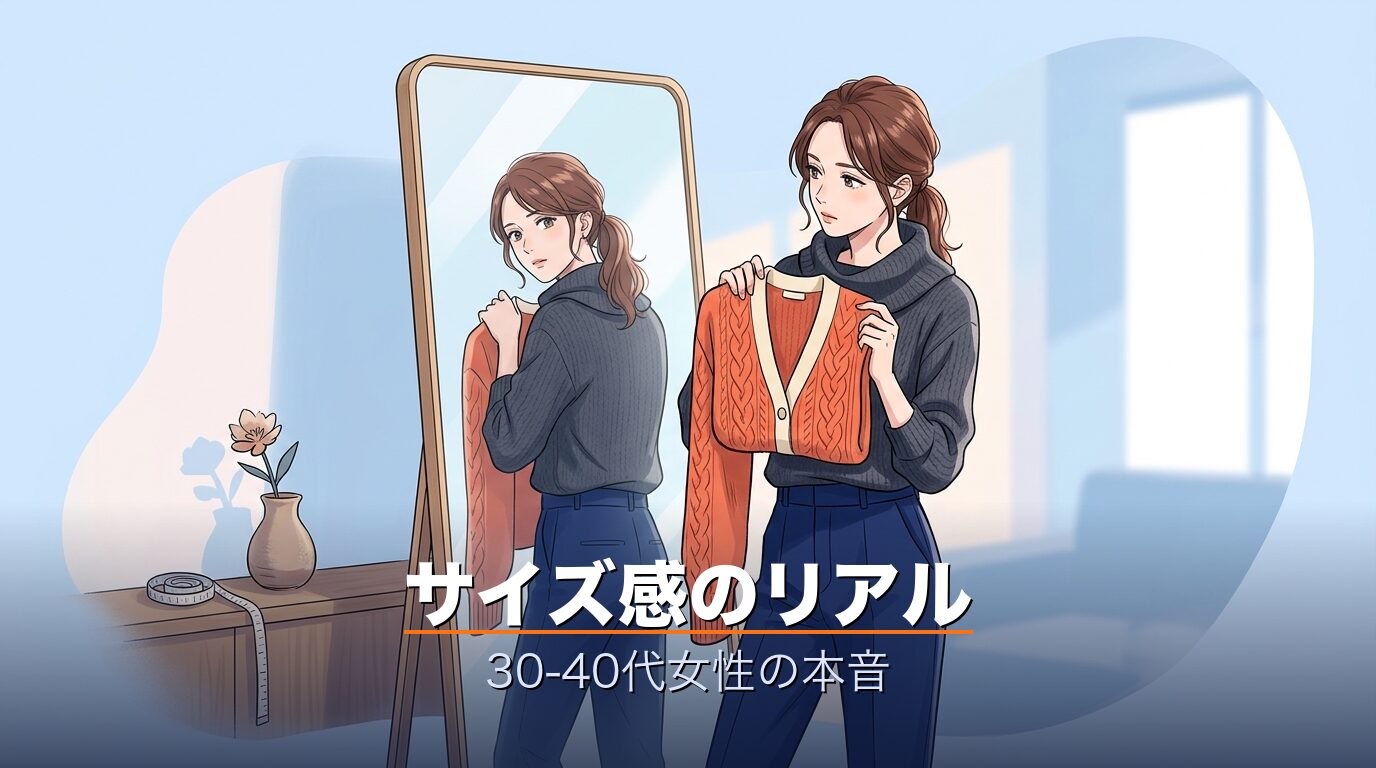 サイズ感|30-40代女性のリアル