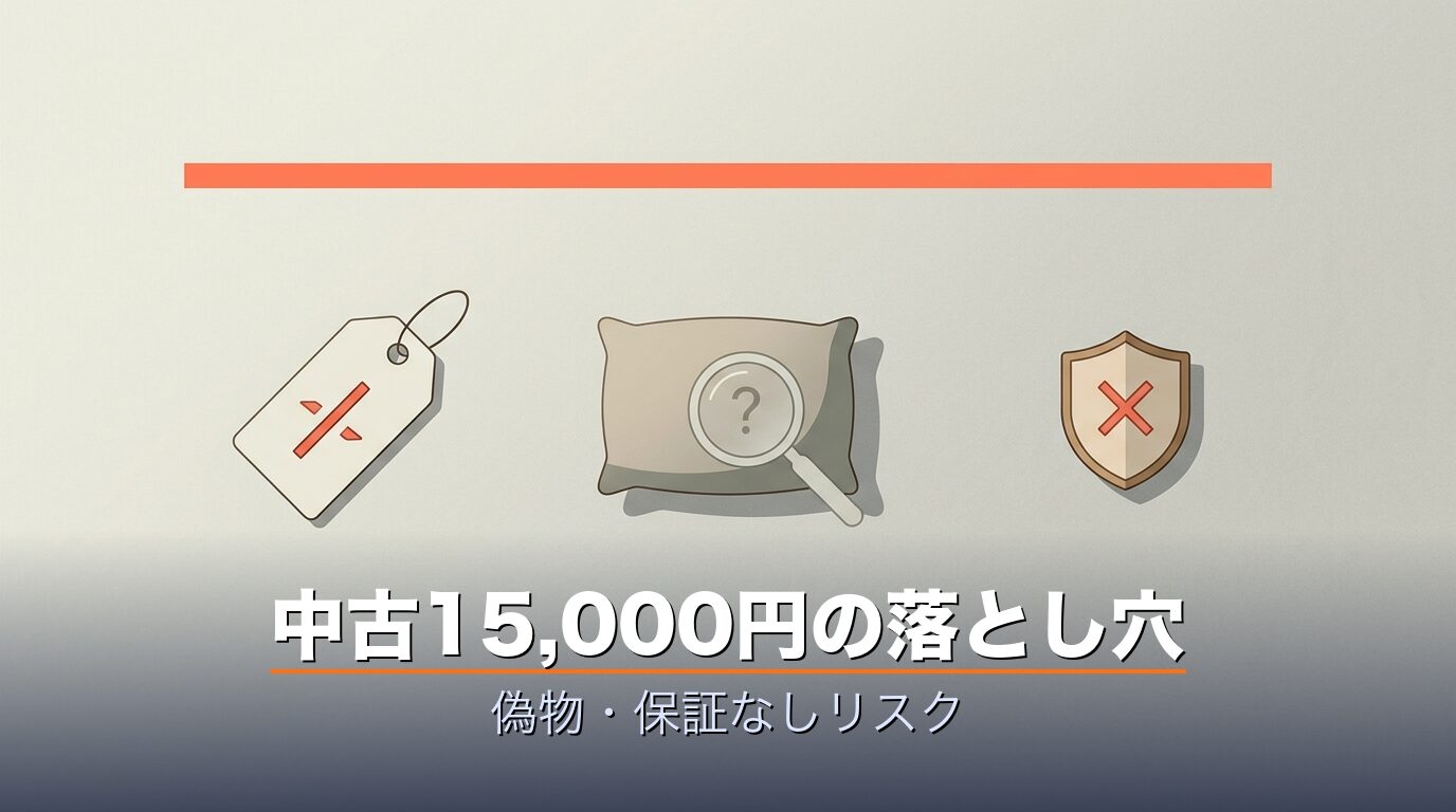 メルカリ中古を勧めない3つの根拠と偽物リスク