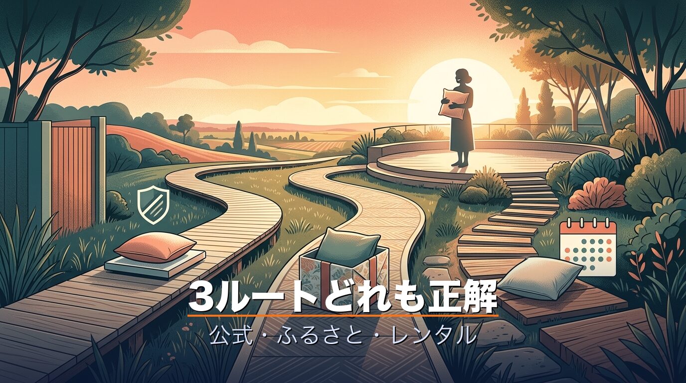 公式とふるさと納税とレンタルの3ルートがすべて正解