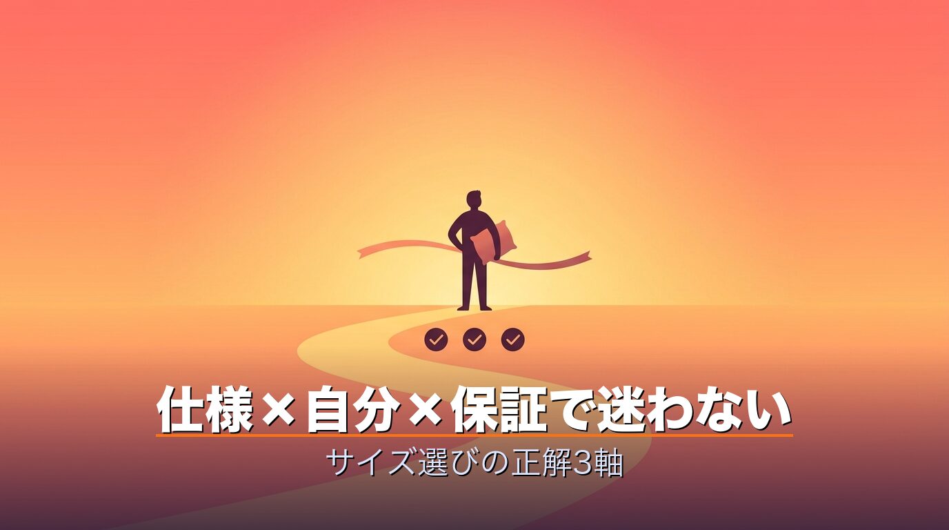 サイズ選びに迷わなくなった達成感とゴール