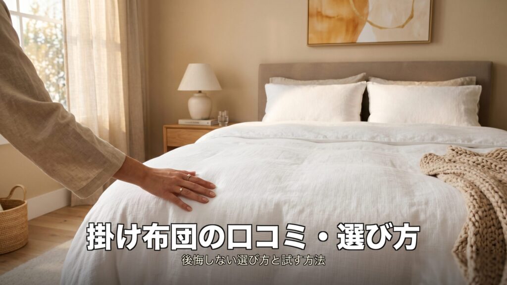 ブレインスリープ掛け布団の口コミ・評判と選び方