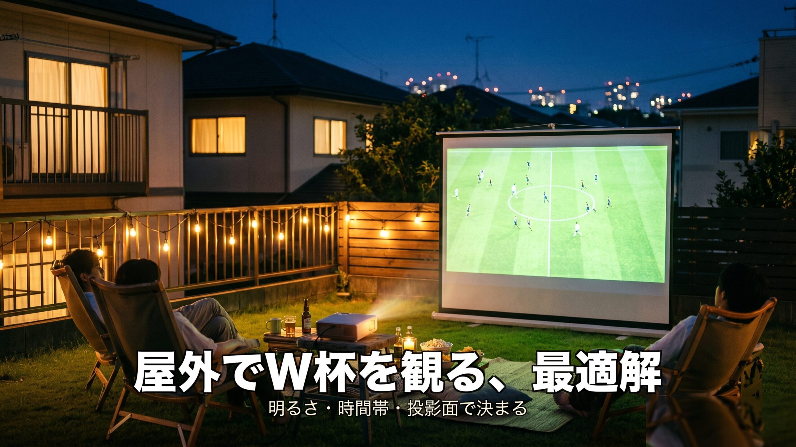 W杯屋外プロジェクター|明るさ・ルーメンの正解