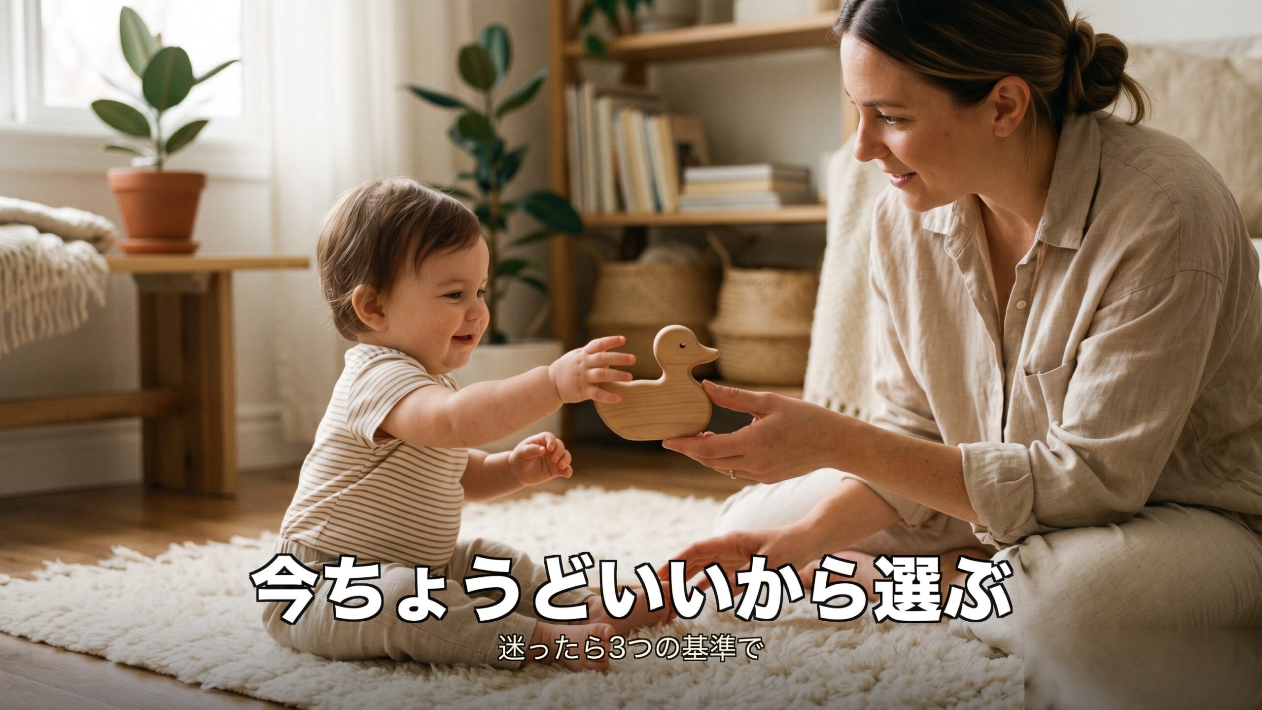 1歳の知育玩具は今の発達にちょうど合うものを選ぶというイメージ