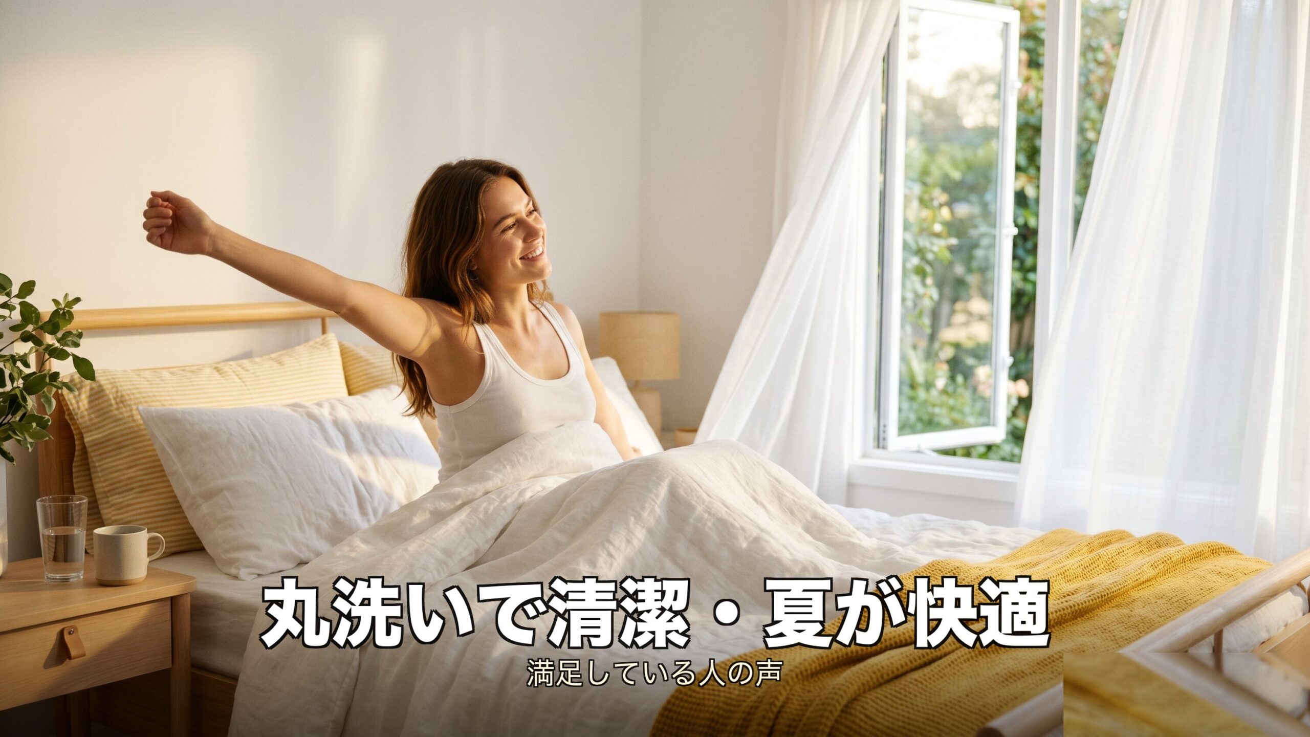 ブレインスリープ掛け布団の良い口コミ・夏が快適なイメージ