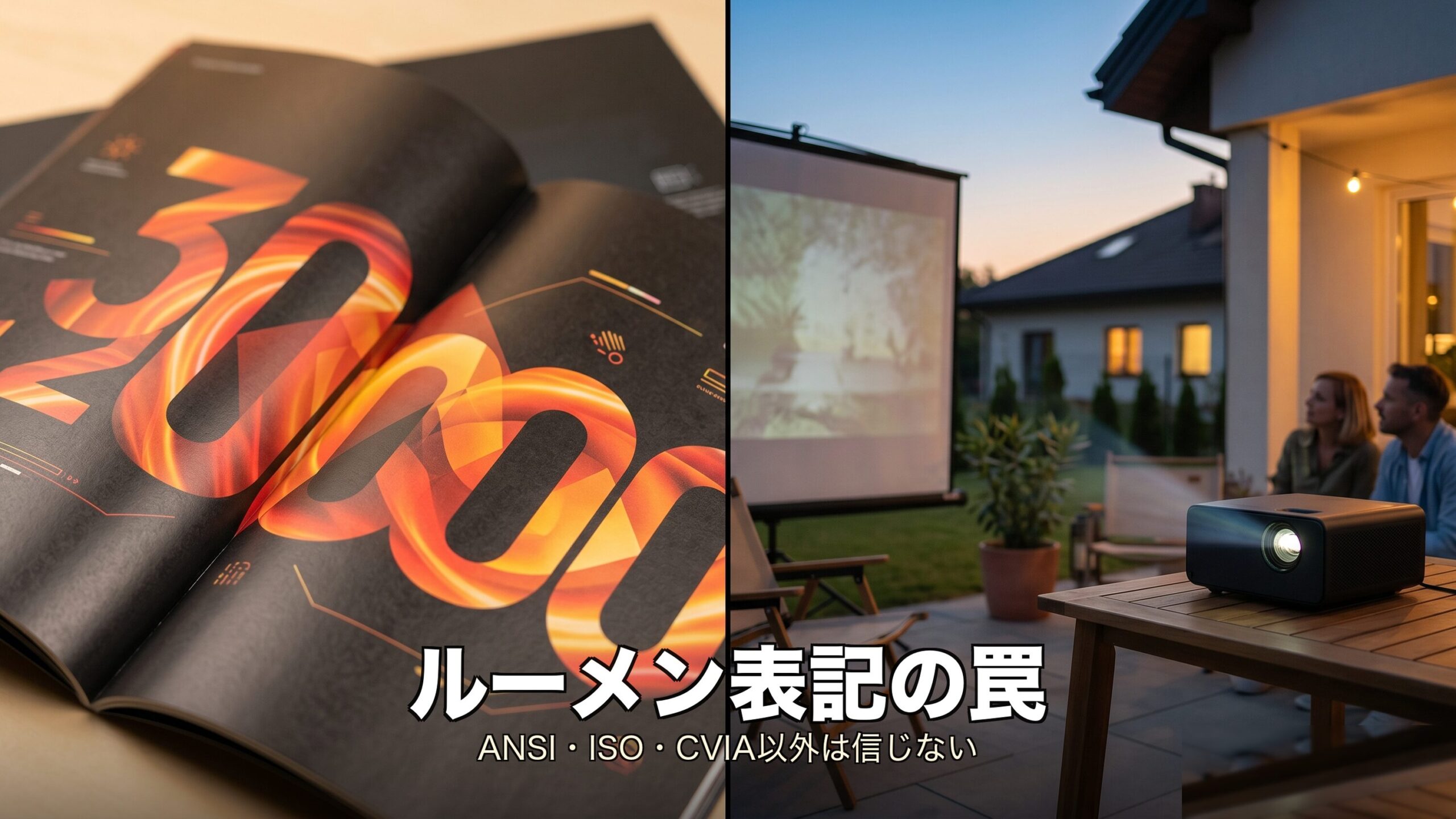 プロジェクターのルーメン表記の罠|数字を信じてはいけない理由 のイメージ