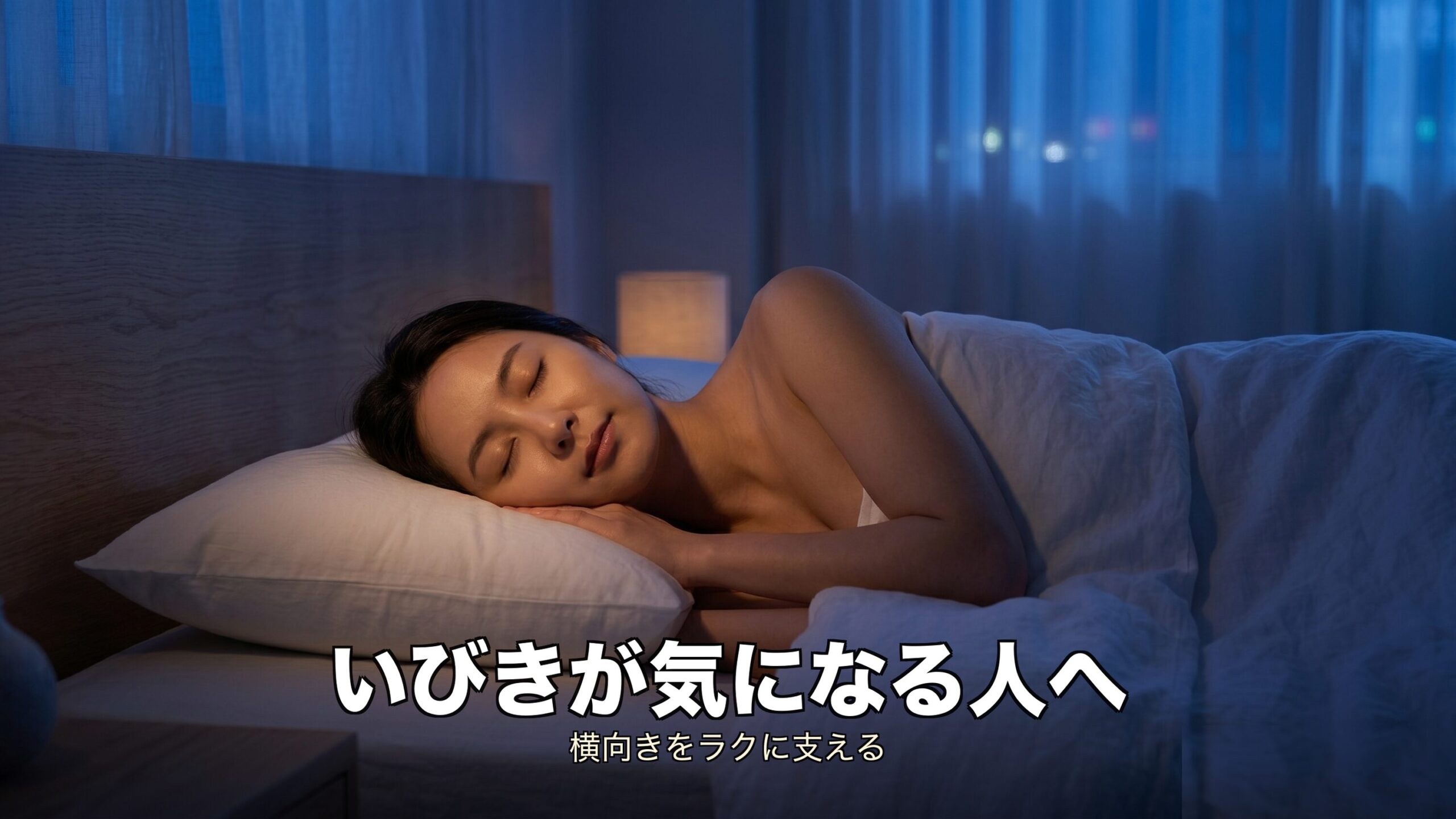 横向き寝で気道を確保しいびきを軽減するスノーレスの形状イメージ