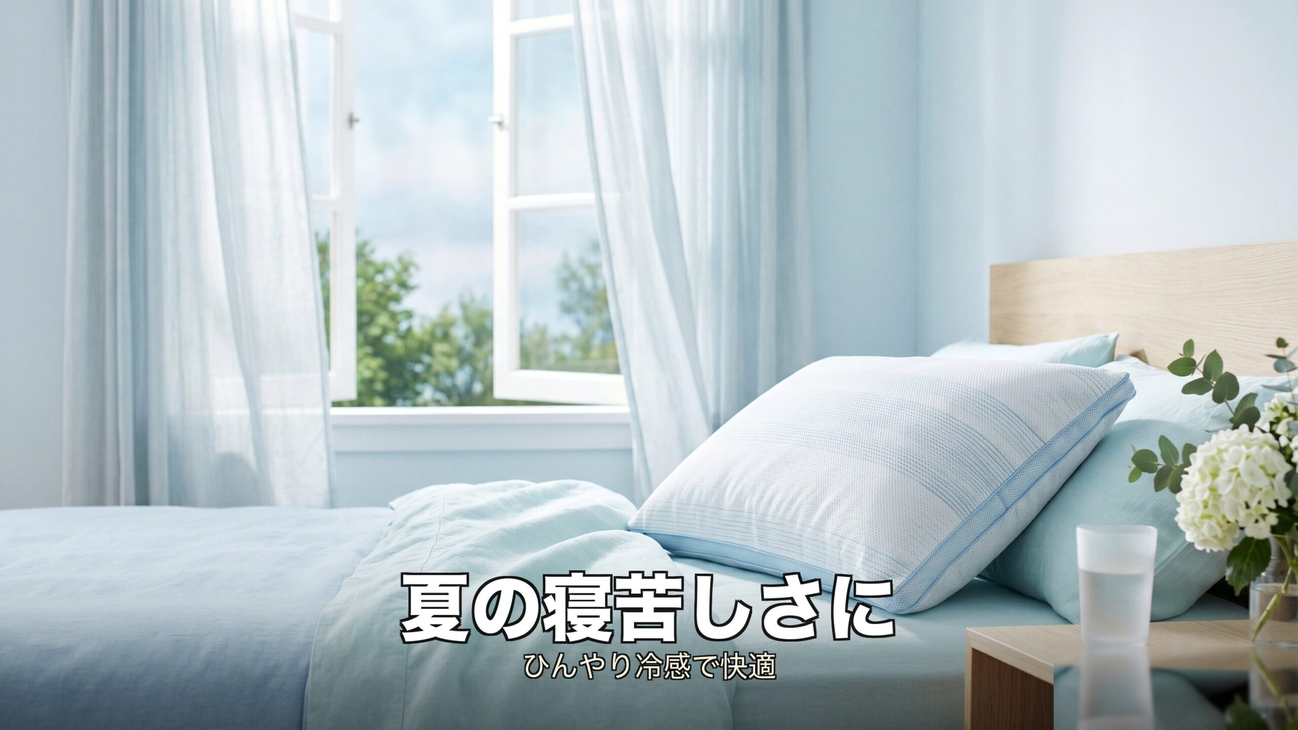 夏でもひんやり眠れる冷感パーフェクトクールの涼しさを表すイメージ