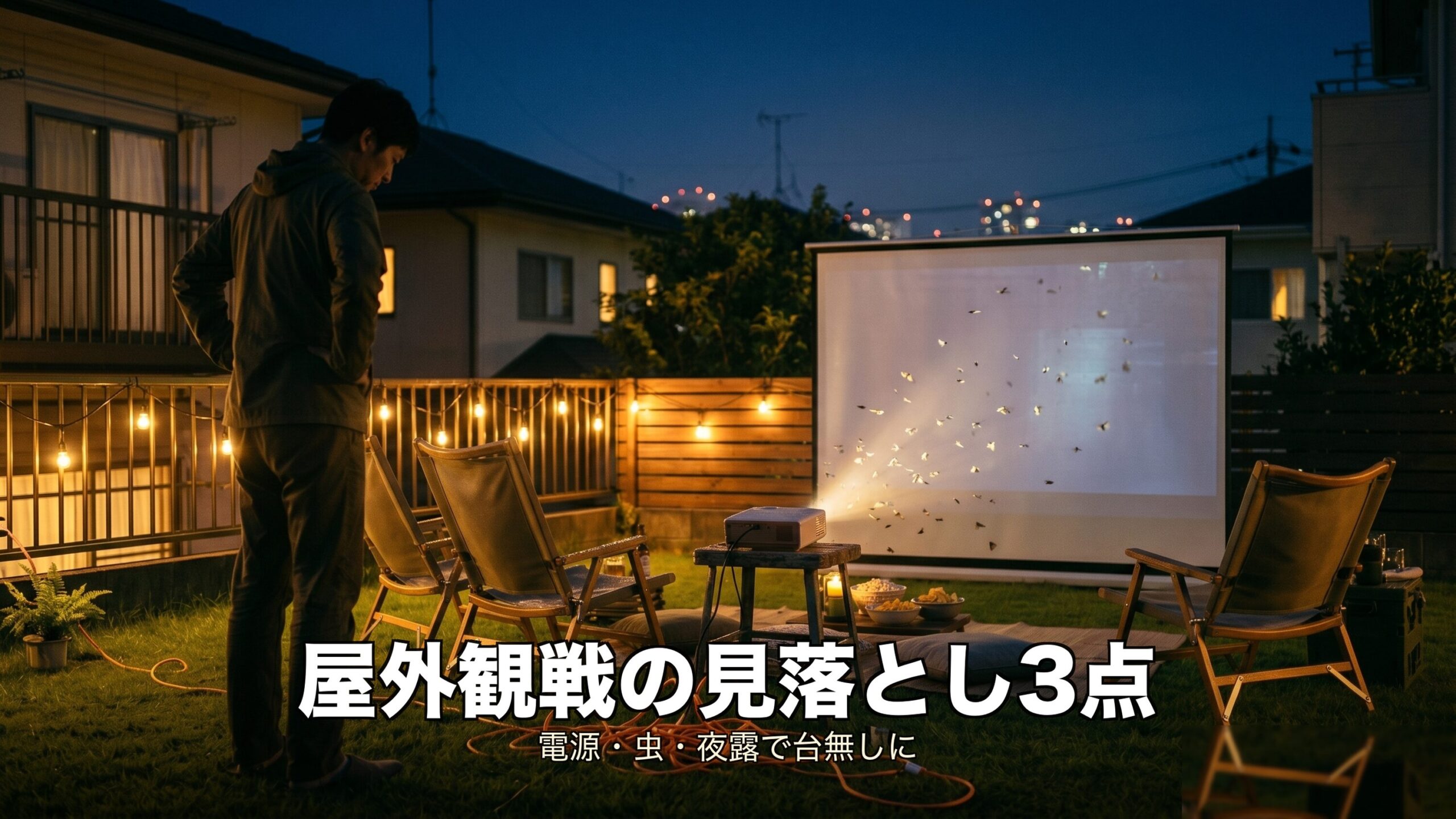屋外W杯観戦の失敗例|明るさ以外で見落としやすいこと のイメージ