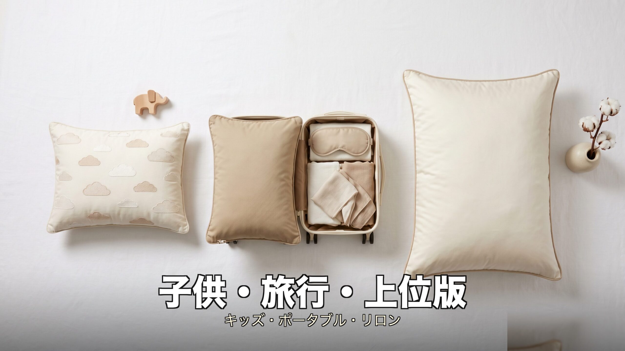 for キッズ・ポータブル・リロンエディションの3つの用途別モデルを並べたカード