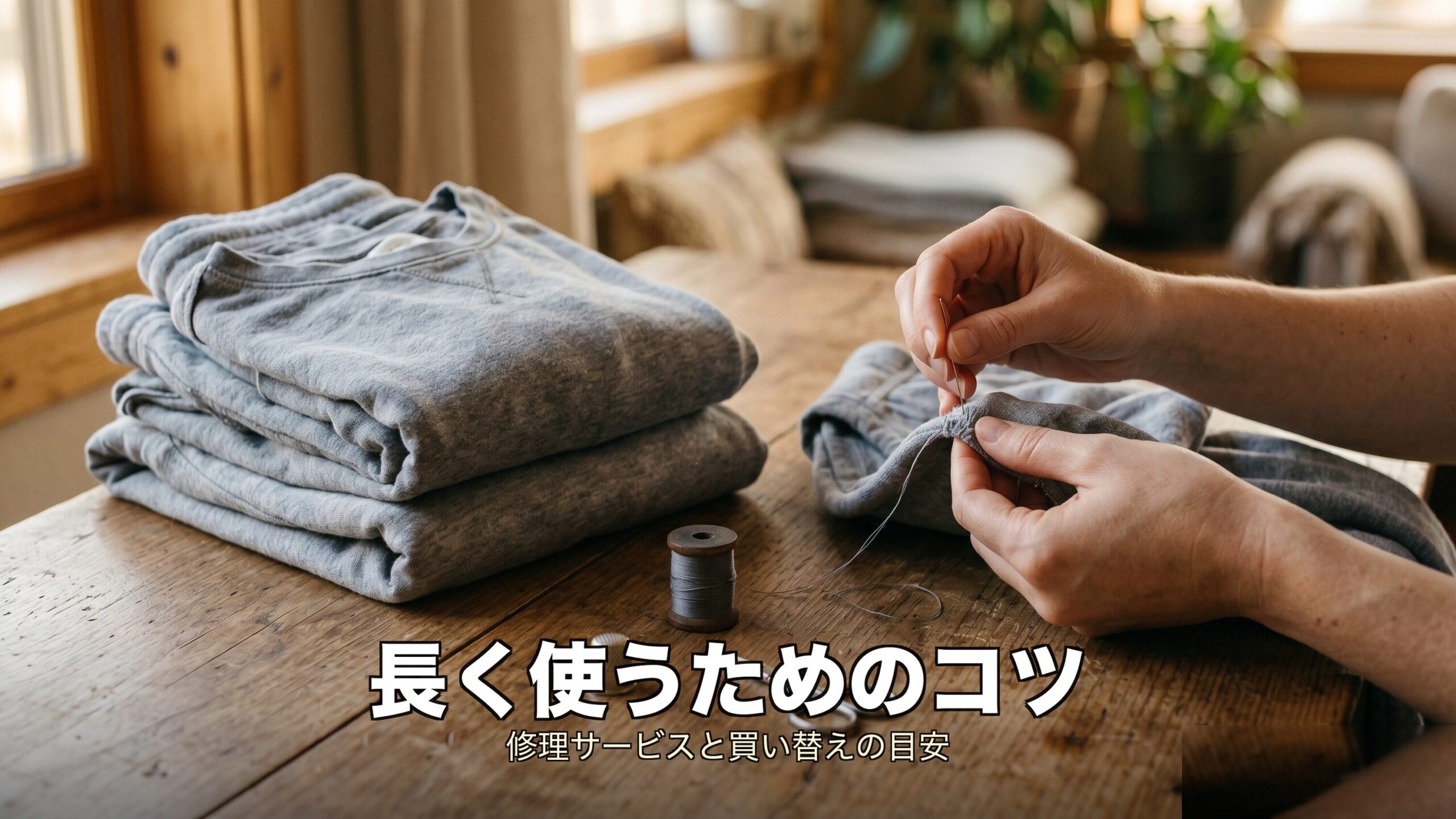 無料修理サービスで長く使えるイメージ