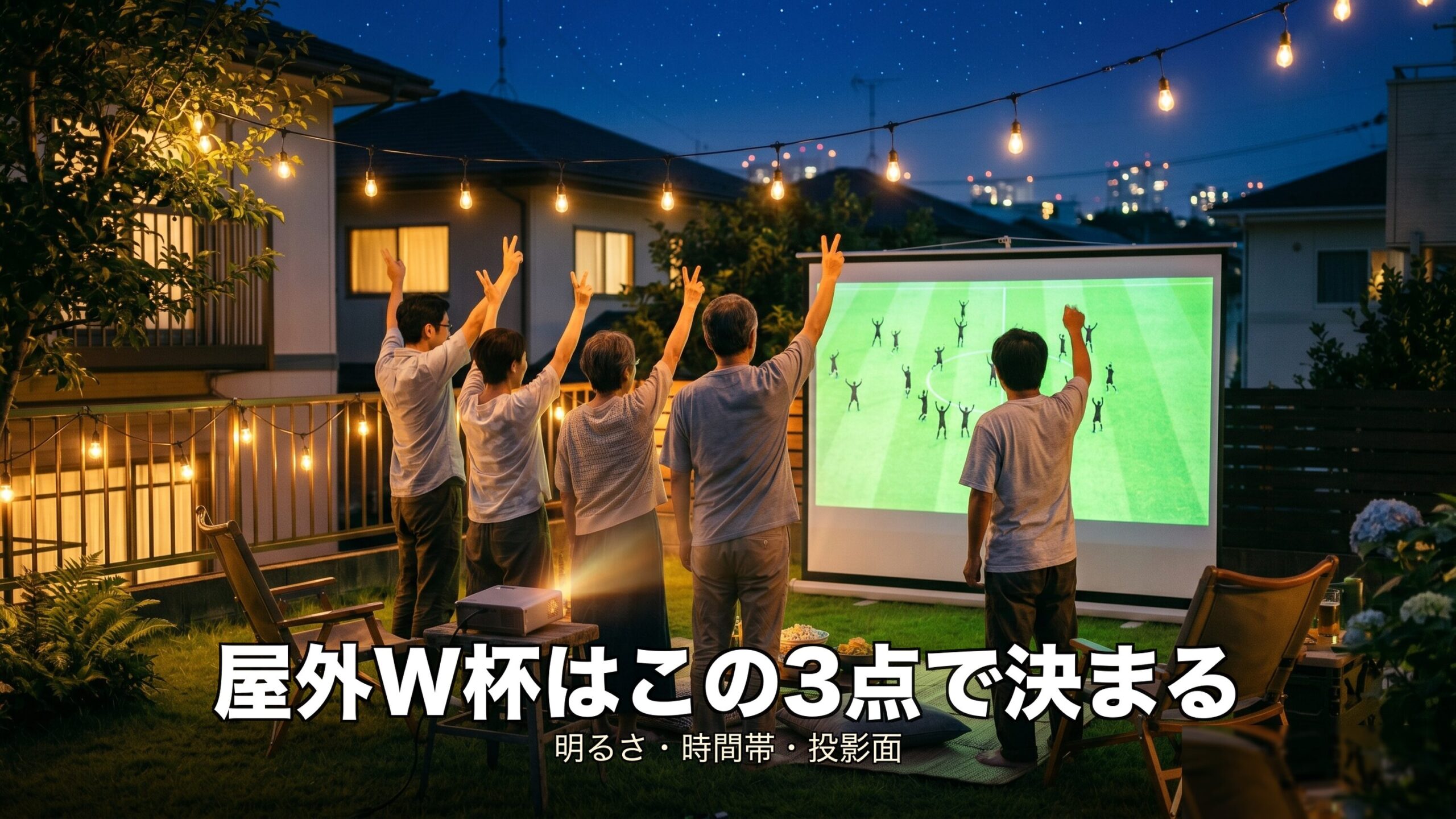 屋外W杯観戦プロジェクターのよくある質問 のイメージ