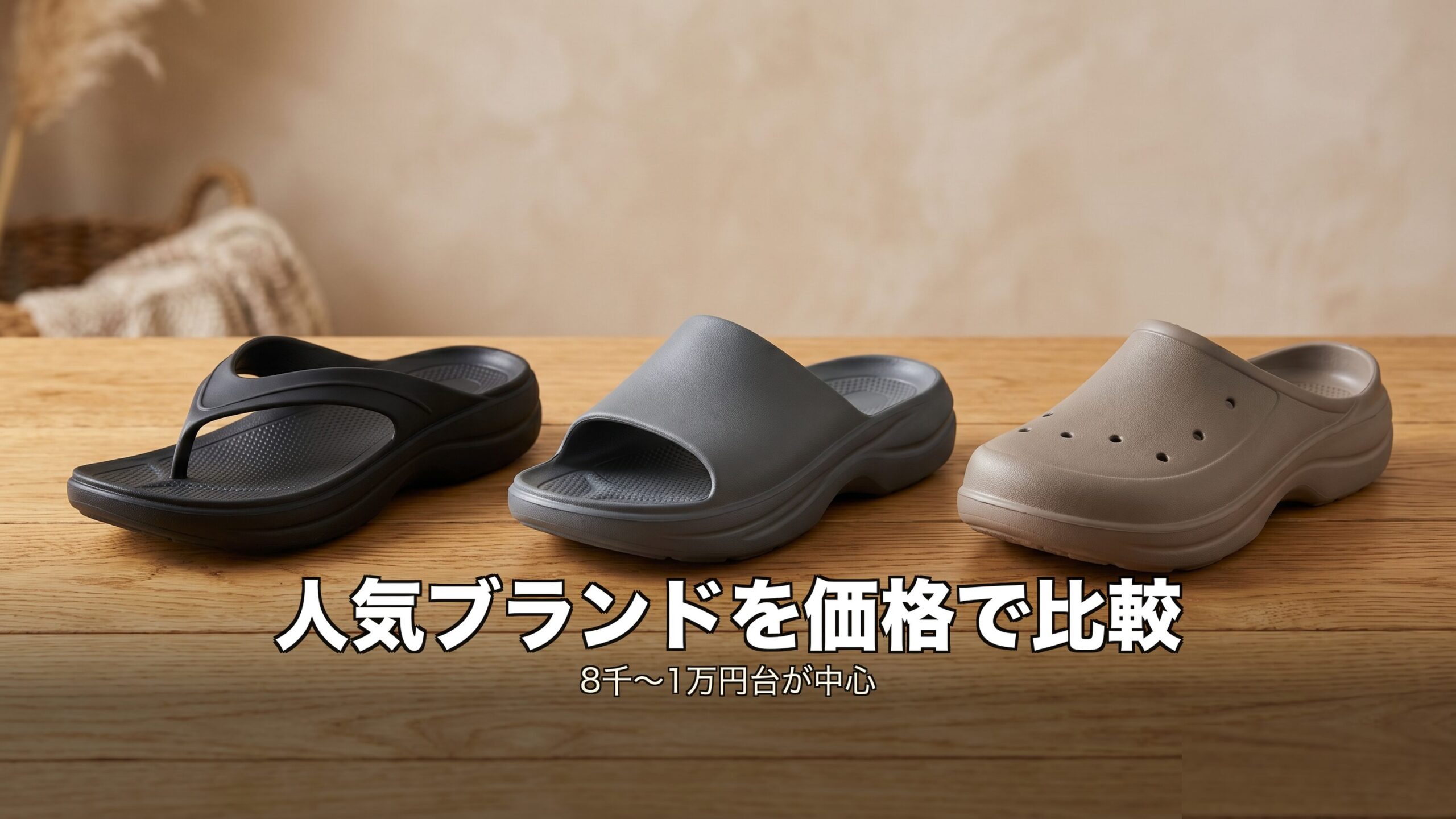 OOFOS・テンシャル・テリックなど人気リカバリーシューズの比較イメージ