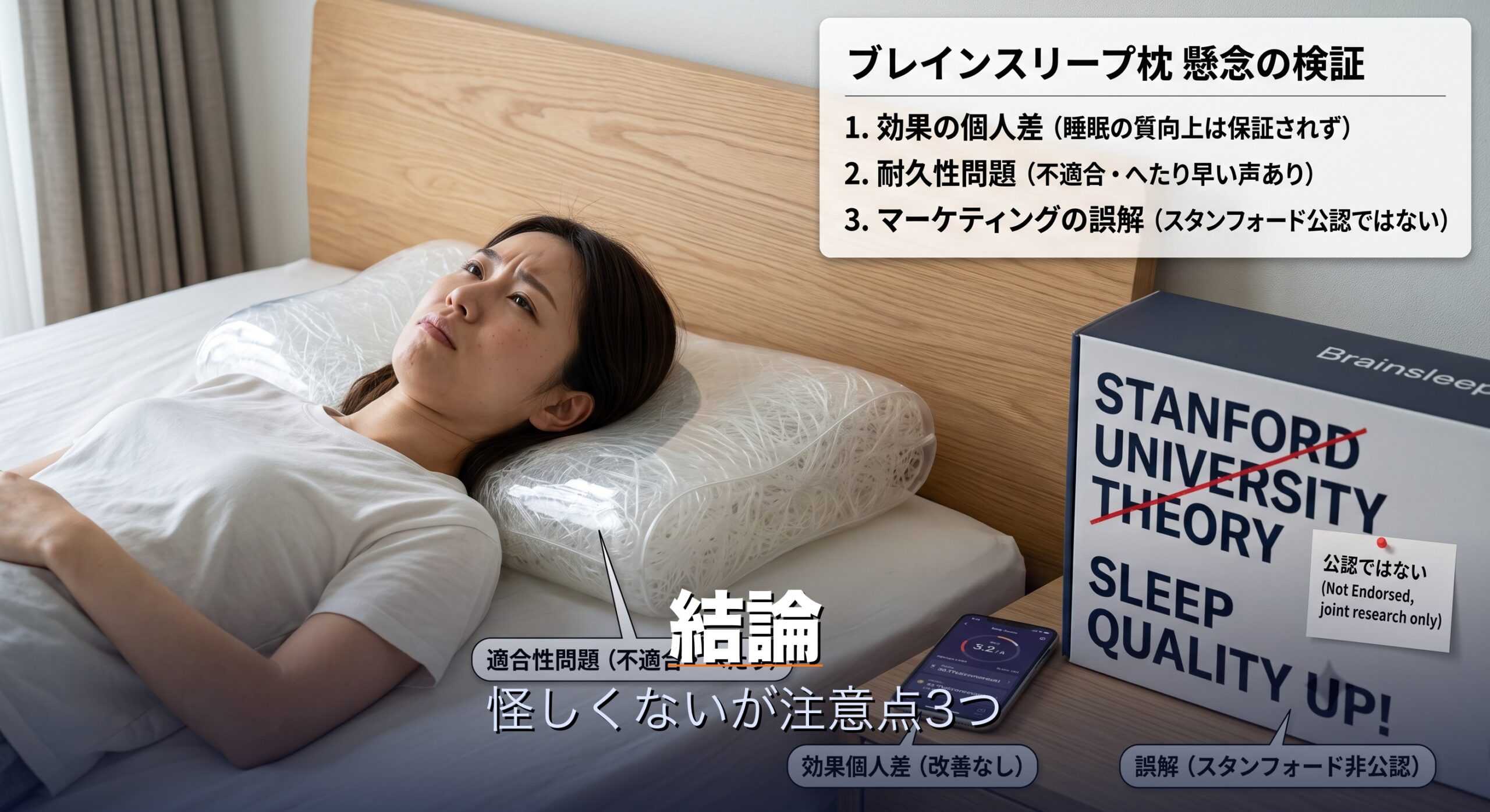 ブレインスリープは怪しいのか結論を先に確認するイメージ