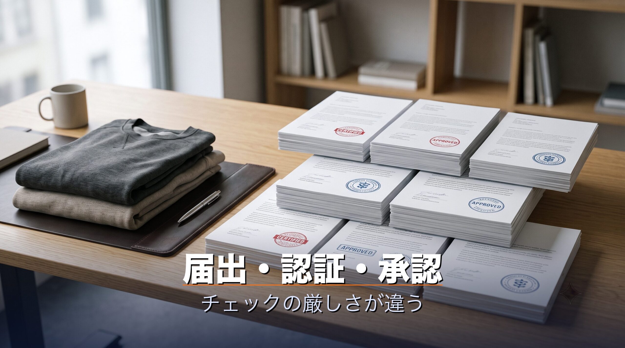 一般医療機器は届出で管理医療機器は第三者認証という審査の格の違いを示すイメージ