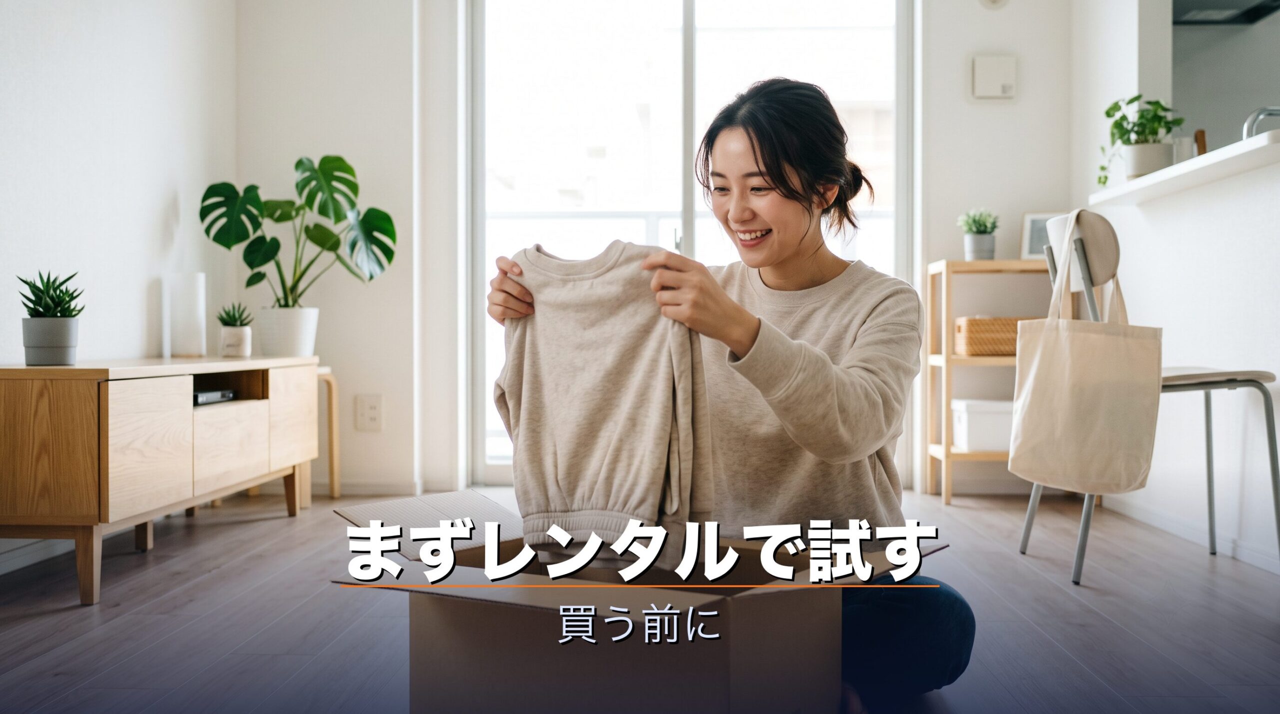 高いリカバリーウェアはいきなり買わずレンタルでまず試すという選択肢のイメージ