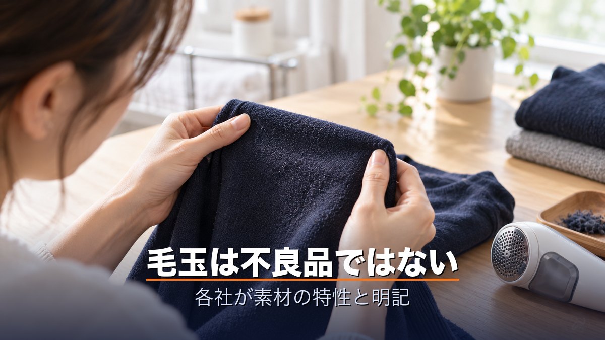 毛玉は不良品ではない