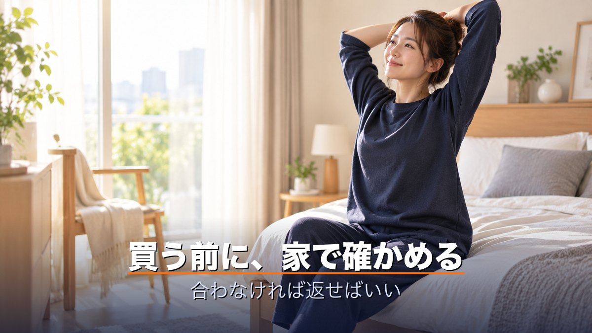 買う前に、家で確かめる